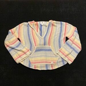 Women’s Billa Bong Rainbow Knit Crop Poncho (s)